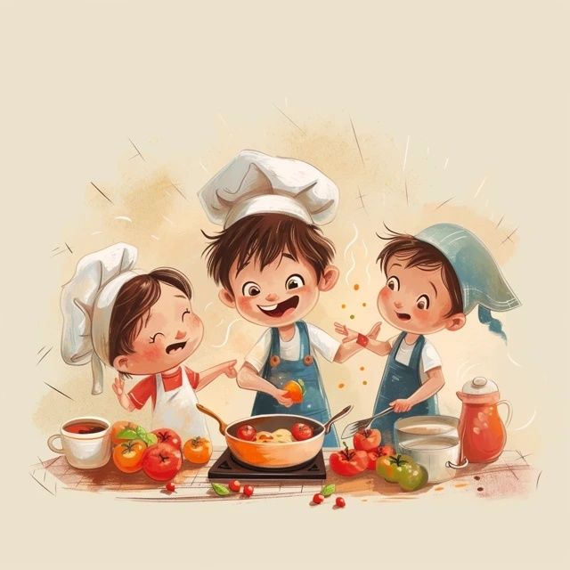 幼兒園萌娃化身小廚神,在田間大展身手制作美食!