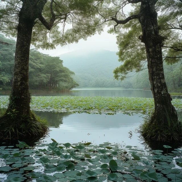 北海濕地云南高原上的綠寶石,自然的調色盤