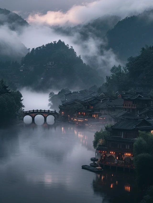 高鐵直達的千年水鄉(xiāng)：古韻十足的芙蓉鎮(zhèn)，如畫山水與仙俠風情的完美融合