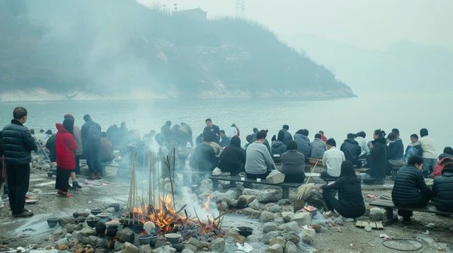 臺灣游客在安徽巢湖深感所愛!