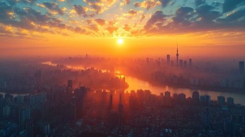 2024年7月30日上海天氣炎熱,天色晴朗