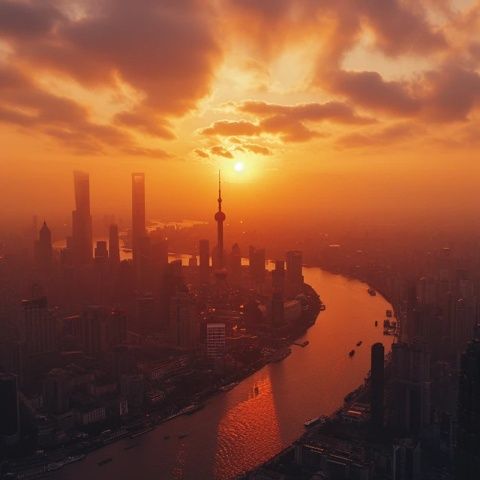 2024年7月30日上海天氣炎熱,天色晴朗