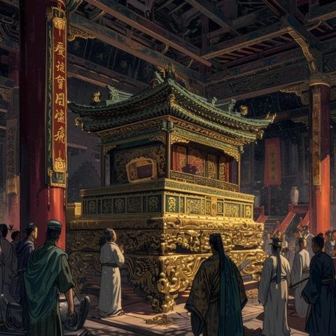 末代皇帝近況:乾隆第七世孫穿龍袍祭祖排場大