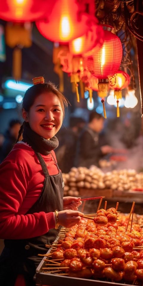 品味傳統廟會盛宴:歡笑、演出、美食盡在其中!