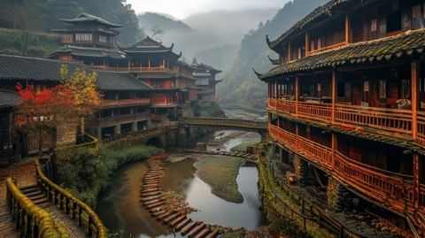 玉河泉深藏村中，一瞥即迷人，探尋泉眼需留心