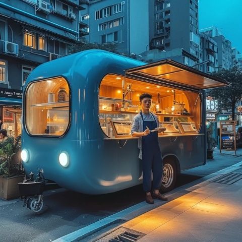 東莞厚街湖光路大潤發(fā)美食街60平多功能經(jīng)營空間出售, 配置齊全