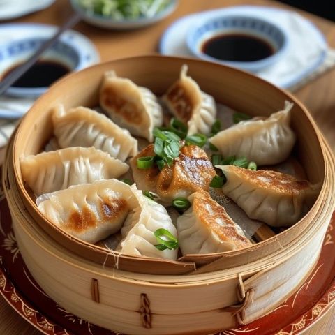 武漢特色小吃“鍋貼”：餃子般的外觀，獨特風味，夜市的繁華美食記憶