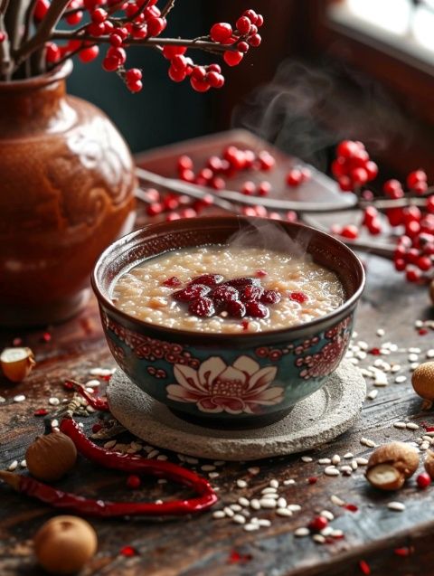 山陰臘月特色美食:拿糕,羊肉蘑菇湯