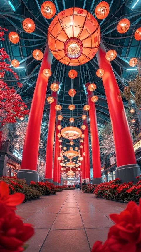 新春將至，廣東各地迎來了一年一度的喜慶時刻，城市街頭巷尾彌漫著濃濃的年味