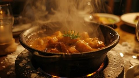 
香芋南瓜燜五花肉：宅梧特產美味與糖分記憶的交織