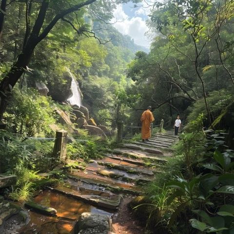 蓮花山下，微風(fēng)輕拂，感受自然的氣息與溫暖的陽光