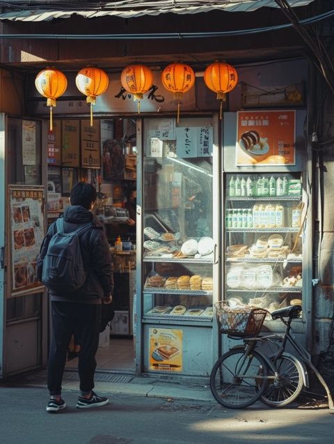 夏日的傍晚在商丘火車站附近，漫步走到小吃街