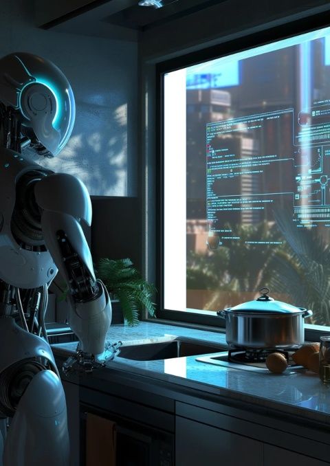 2050年有個全息AI廚師在你家廚房等你回家！