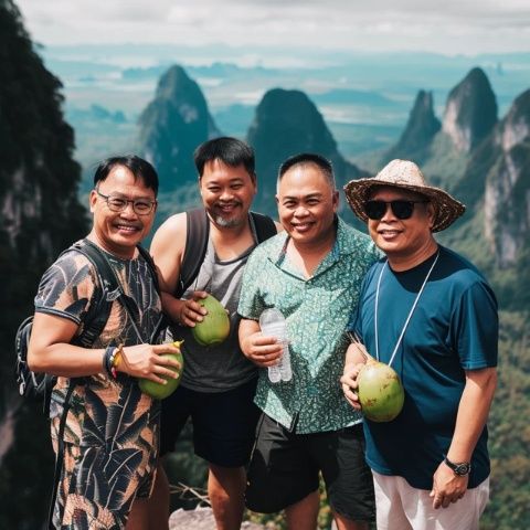 照片中的六個(gè)人,身處廣州,甚至在整個(gè)廣東省都家喻戶曉,習(xí)慣上