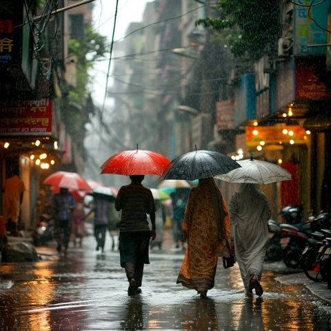 
哈密天氣突變！暴雨高溫交替來襲，暴雨預警及美食文化探秘。