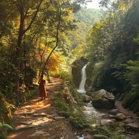 四川之旅奇遇記:韓國美女樂山游,雨中邂逅大佛奇觀