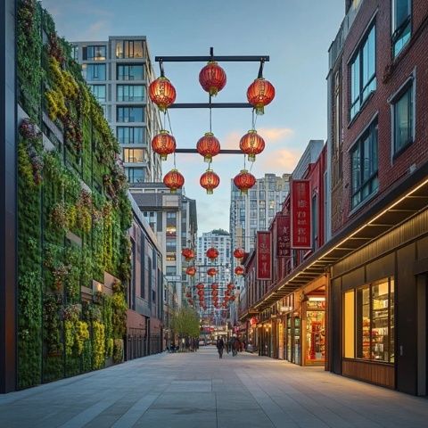 北屯最新的地標(biāo)開街了！玉帶河畔中央大街已于8月3日晚上正式開街。