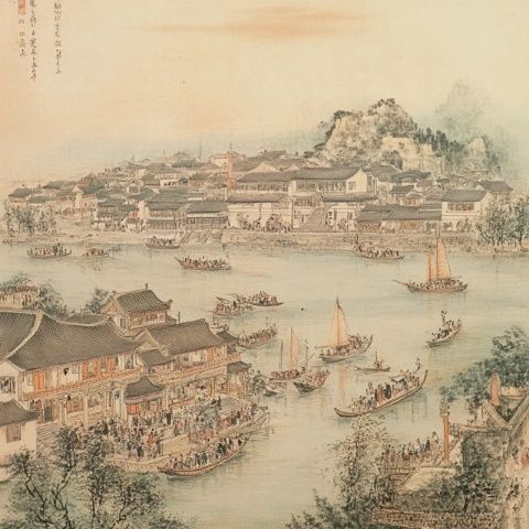 湘陰縣首屆“順天洋沙湖”民俗龍舟賽精彩進行