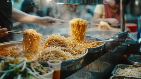 瑯勃拉邦夜市探秘：各國美食薈萃，燒烤西施與麻辣燙西施驚艷味蕾