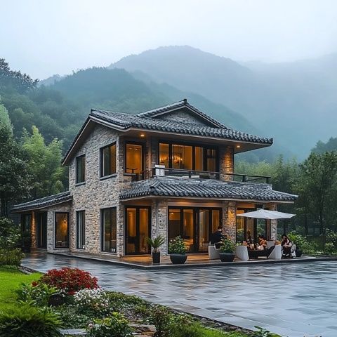 深圳龍崗區鶴湖新居：首批豪宅式客家圍屋