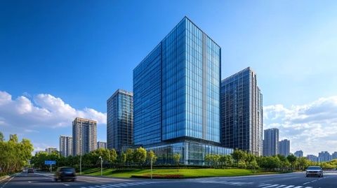 長沙梅溪湖金茂雙子塔與覽秀城:晨光中的城市新地標
