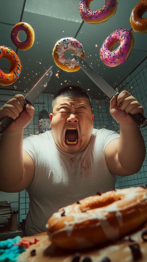 遼寧大連,一男子經(jīng)營一家水餃自助飯店,這天來了一個客人,吃掉十多盤餃子