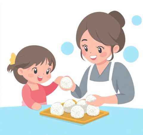 簡易版糯米飯團,孩子們的最愛,一學就會的家常美味!