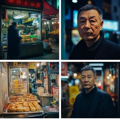 深夜宜賓街頭,小吃店遇神秘食客
