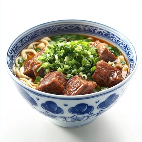 蘇州燜肉面，寬湯少青、一竄頭硬面，靈驗！