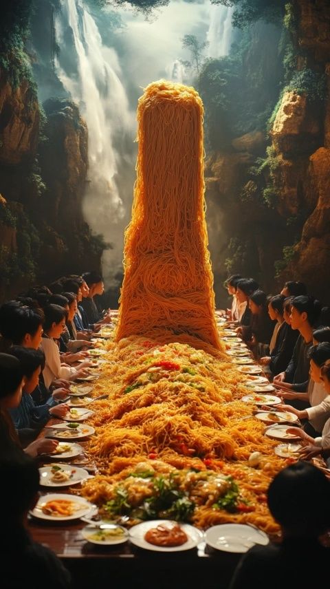 黑龍江大慶，一男子吃89元的自助料理，自己帶了個(gè)大盆，吃了很多的美食