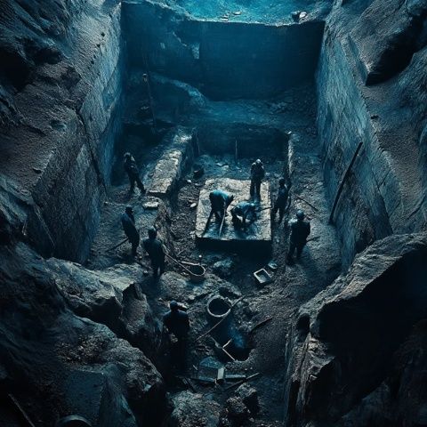 千年古墓驚現：百年宴席未腐朽，考古現場揭秘神秘“看門人