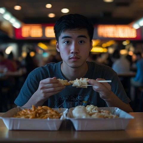 小黃為家人做了一頓飯,原因自從媽媽和大姨來美國后,做的大部分都是米飯和面條