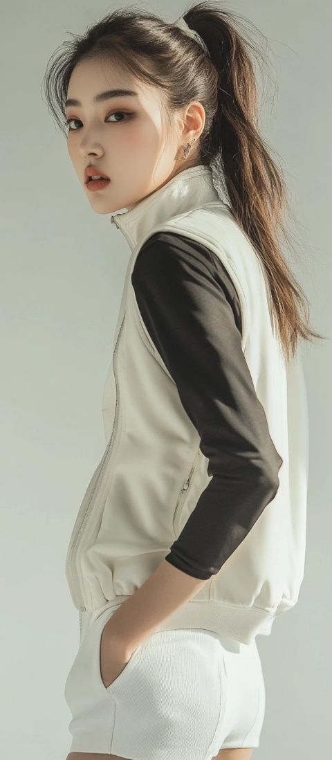 芝芝：簡約風美女模特，健身美食達人，演繹自信時尚人生