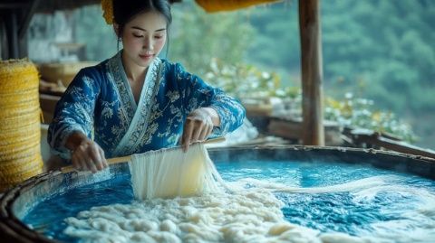 平城村美食傳奇:熱情張大姐的雞蛋米粉湯暖心之旅