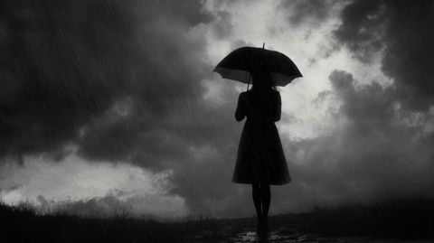 天空如洗,雨聲如磬