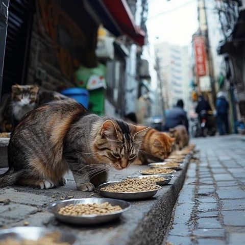 救助流浪貓:貪吃貓美食行動