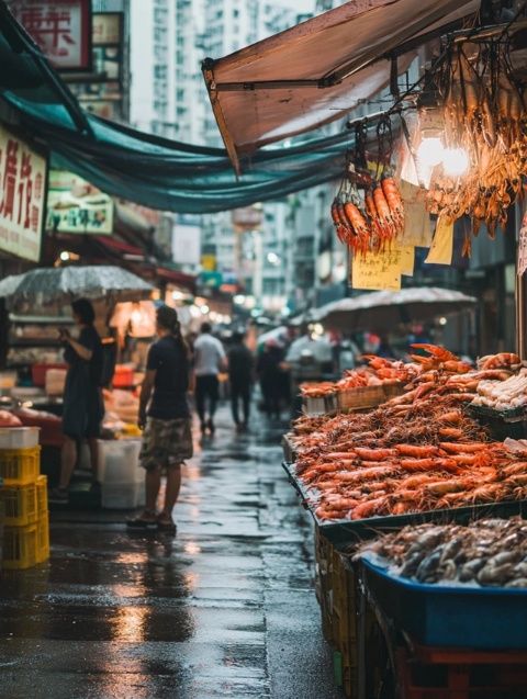隱藏在巷子里的美味魚店,避雨時的意外發現!