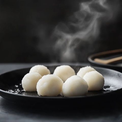 藕粉圓子，江蘇鹽城的傳統甜點，軟糯彈牙，你吃過沒？