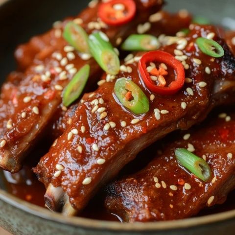哈嘍姐妹們，今天星期天不上班，我要在家復刻一下洛杉磯名菜韓式辣牛排骨