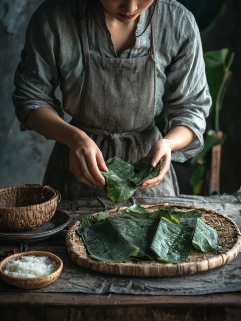 深圳寶安芒不知道什么美食入口,看看這道葉粽氣味清香、口感軟糯、食而不膩