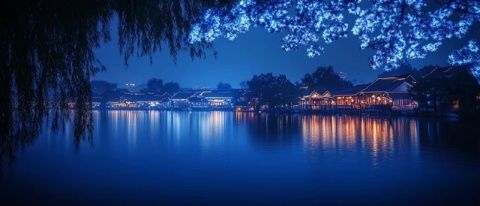 夜幕下的璀璨明珠：湖濱銀泰步行街探秘