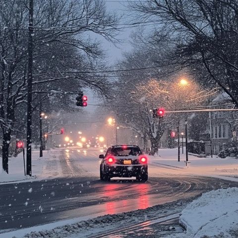 鄉(xiāng)下霜凍及雨雪天氣行車安全指南：燈光、速度與距離的把控