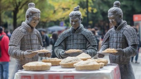 揚州小吃美味四溢：一碟魚蛋、一碗鴨血、幾個羊肉丸