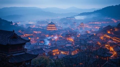 重慶黔江區(qū)濯水古鎮(zhèn)夜景(重慶濯水古鎮(zhèn)夜景燈火闌珊處的千年古韻)