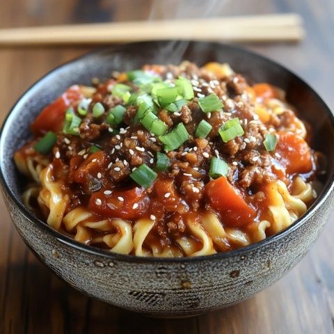 解凍藏香豬肉,自制麻辣蒸肉,配番茄面,健康美味的早晨佳肴