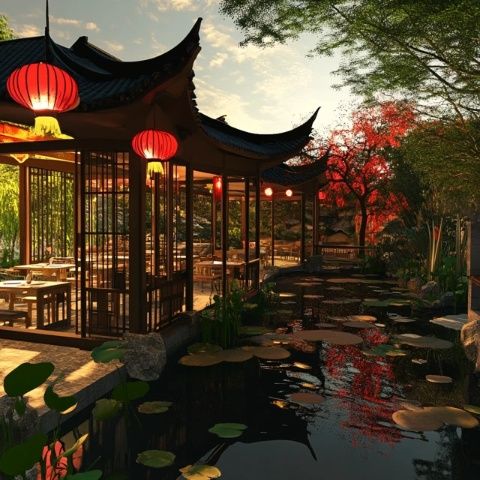 在五云翠谷間的奢美莊園里,來(lái)一頓地道的江南晚餐