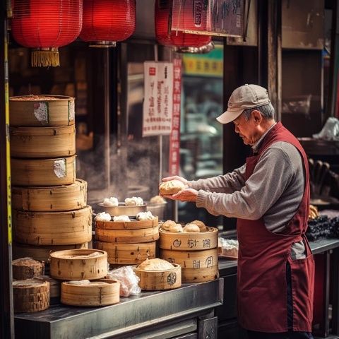石泉老街美食:鬼谷子臘肉、鼓氣饃和水煎包