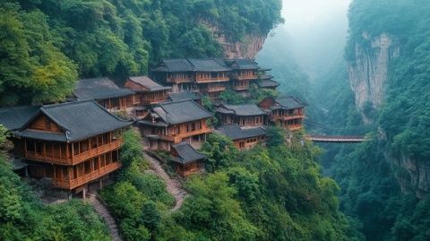 探訪形似船只的古鎮:距成都兩小時車程的樂山錢村