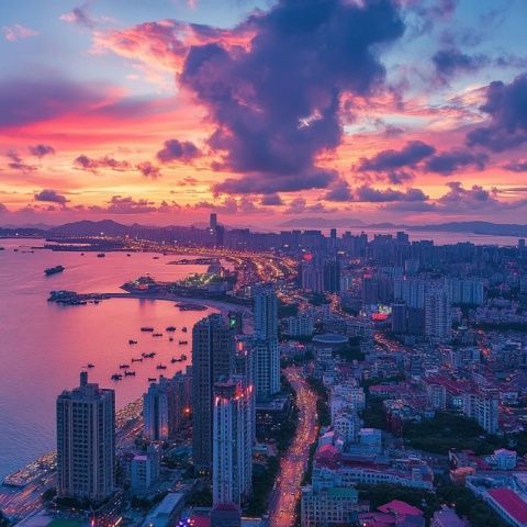 最后，我在秋冬去了青島,雖然很冷，但我真的很喜歡