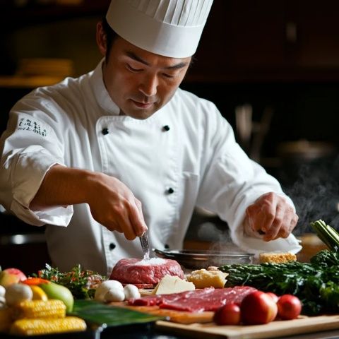 日本神戶牛肉鐵板燒美食體驗